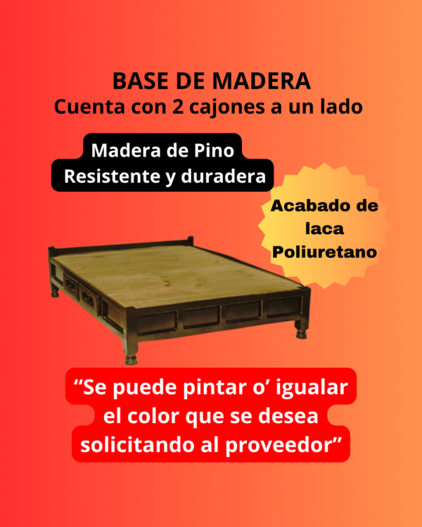 BASE DE MADERA "INDIVIDUAL"