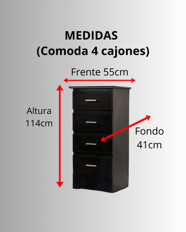 CAJONERA DE 4 CAJONES "ORGANIZADOR ANY"