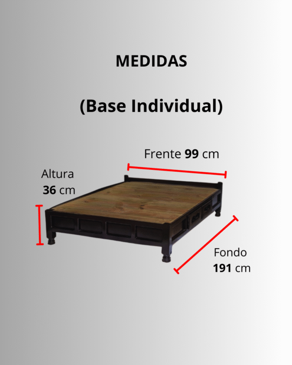 BASE DE MADERA "INDIVIDUAL"