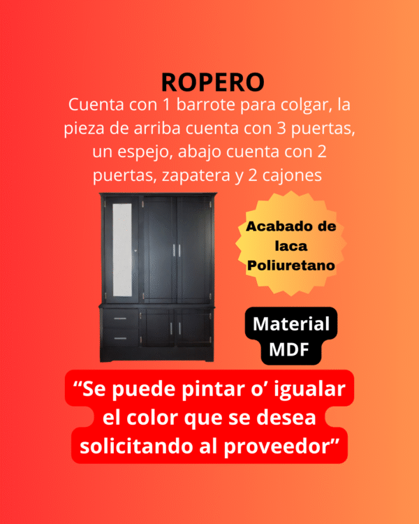ROPERO DE 2 PIEZAS